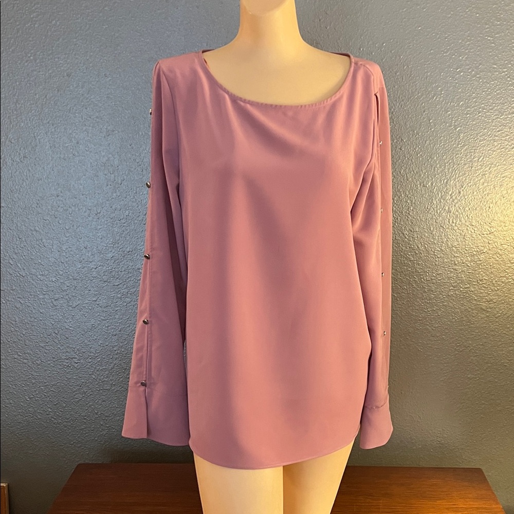 Halston Heritage Dusty Pink Blouse